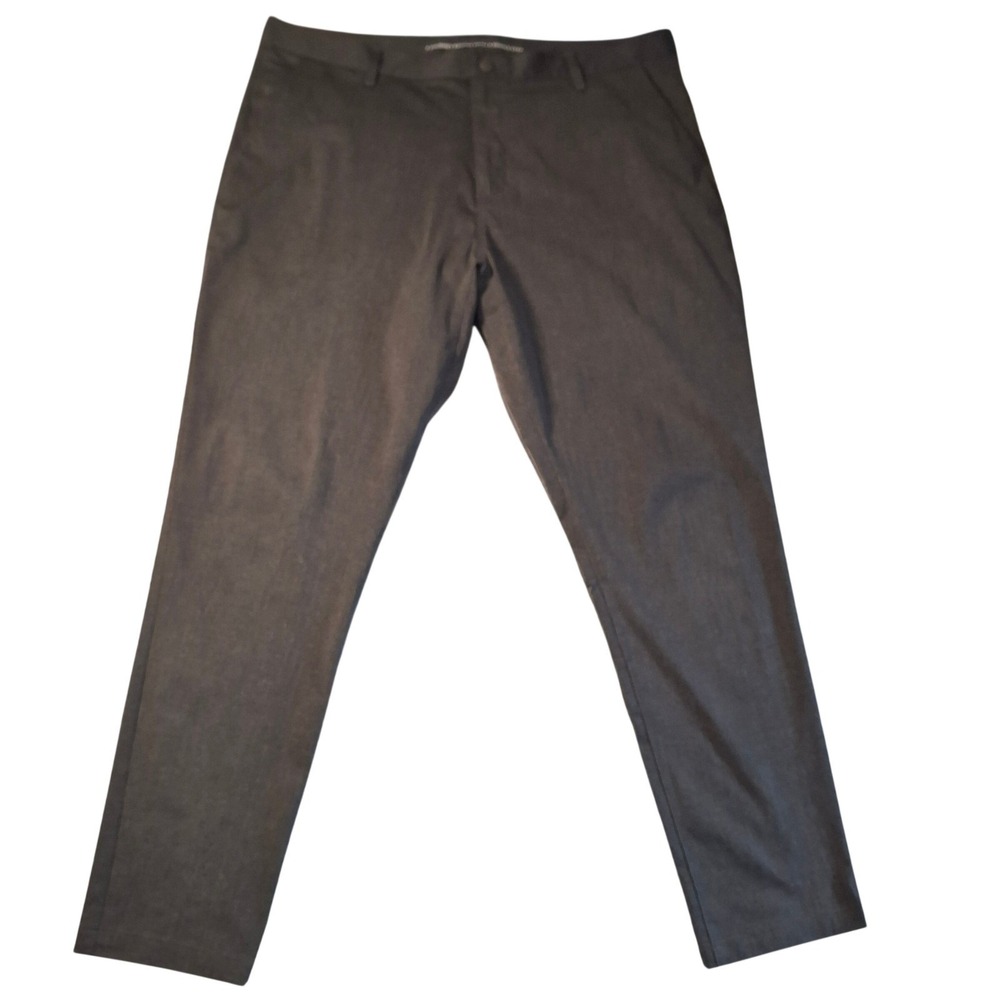 Rhone Commuter Pants Mens 40 Gray Performance Classic Fit Flat Front Chino